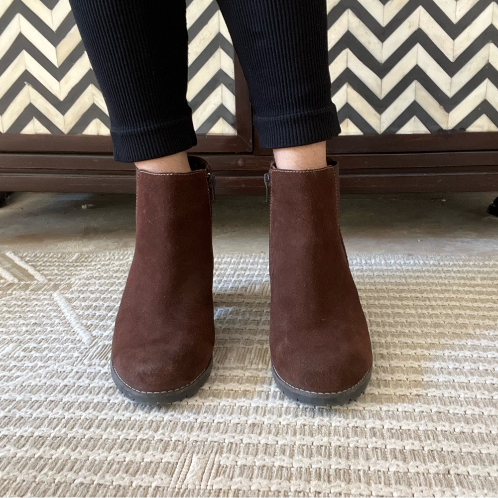 🍂 CLARKS *Bendables* 🍂 Brown Ankle Boots 🍂 10M